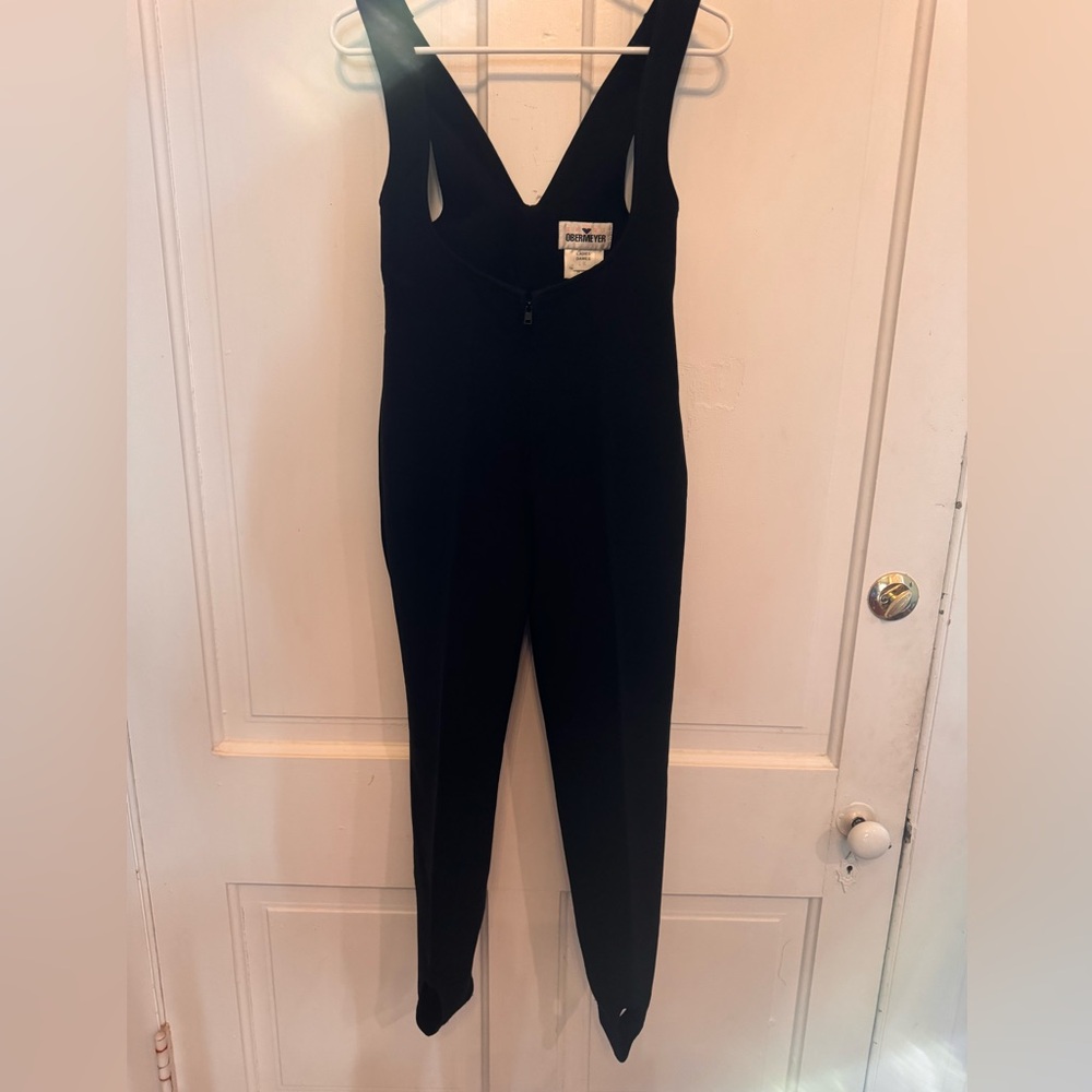 Obermeyer Vintage Sizzle Stretch Pant Women’s Ski Bibs in Black SZ 4 Regular